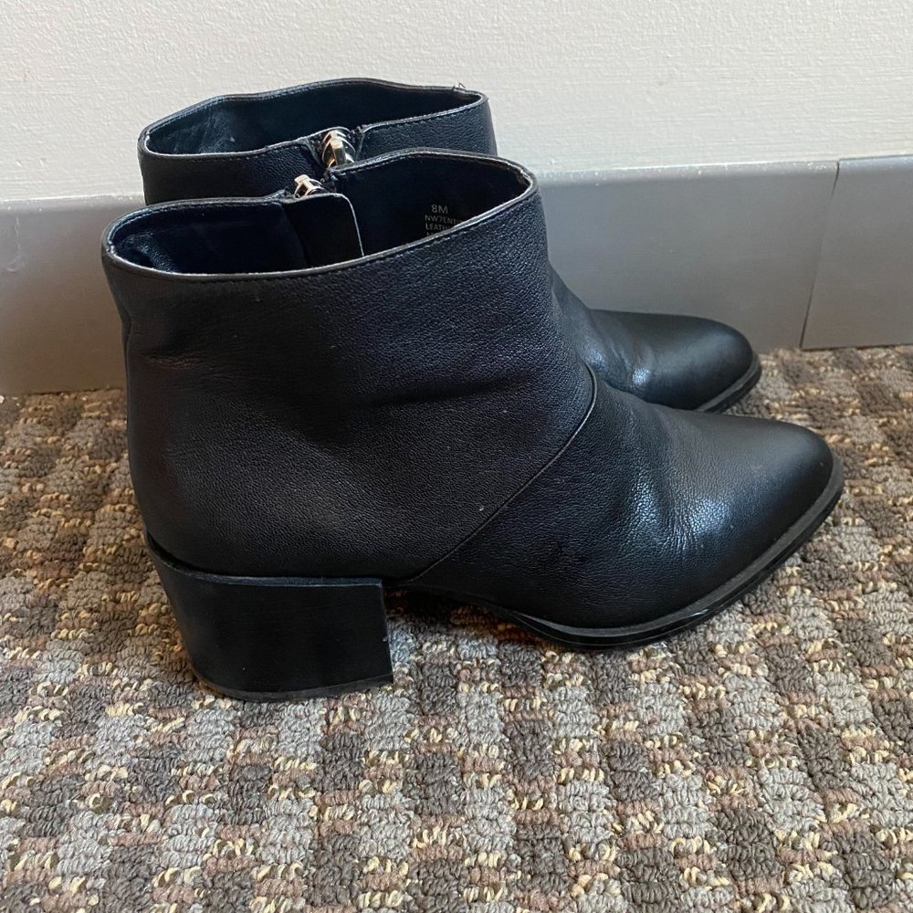 Black Leather Boots - Picture 2 of 4